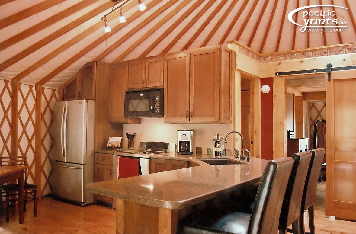 Rosa's Pacific Yurt kitchen - Pacific Yurts Rosa's Pacific Yurt kitchen